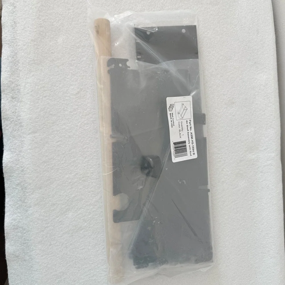 Wall Control 4in Shelf Rod Assembly Black Pegboard Organizer‎ USA NEW